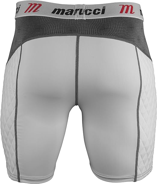 Marucci White Padded Slider Shorts
